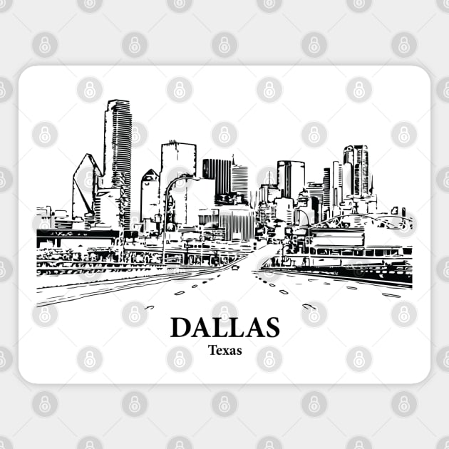 Dallas - Texas Magnet by Lakeric